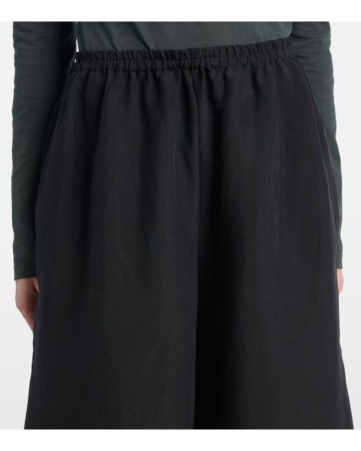 The Row Blue Weite Hose Bellana Aus Seide