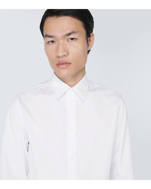 Burberry White Prorsum Label Cotton Shirt for men