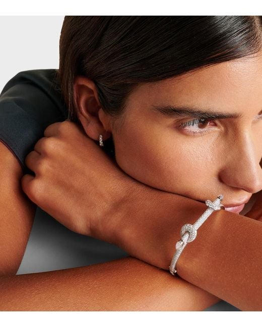 ANANYA Metallic Chakra Icon 18Kt Bracelet With Diamonds And Quartz