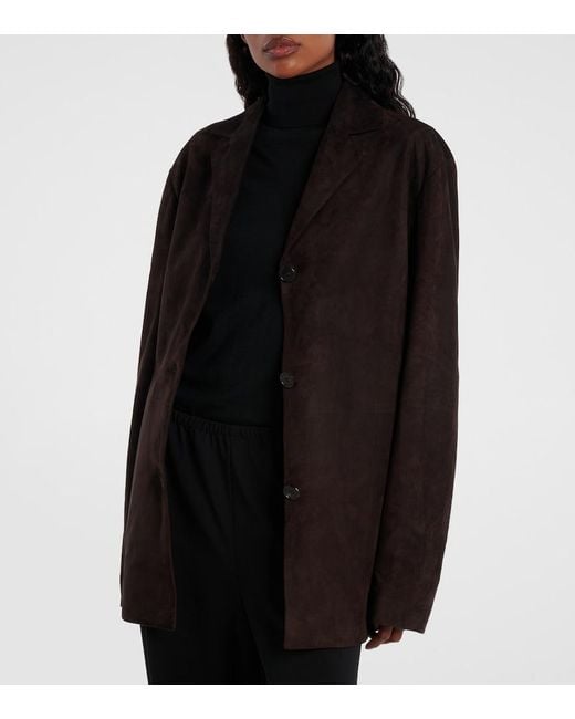 The Row Brown Fabian Suede Jacket