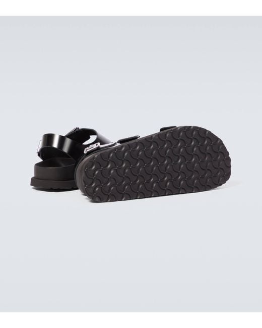 Birkenstock 1774 Black Milano Leather Slingback Sandals for men