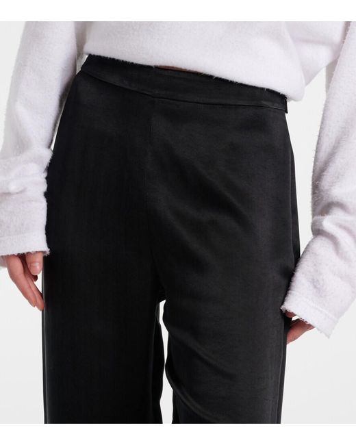 The Row Black Miros Cady Straight Pants