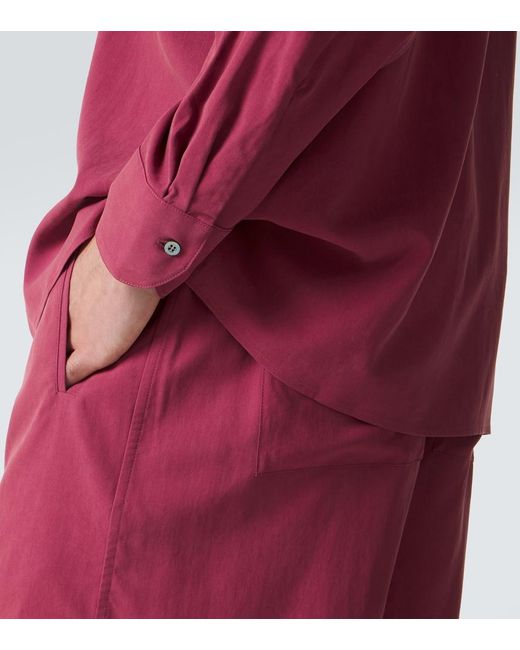 Saman Amel Hemd Aus Seide in Red für Herren