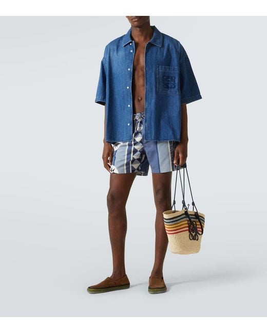 Loewe Brown Paula's Ibiza Rio Suede Espadrilles for men
