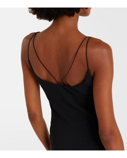 Tom Ford Blue Satin Slip Dress