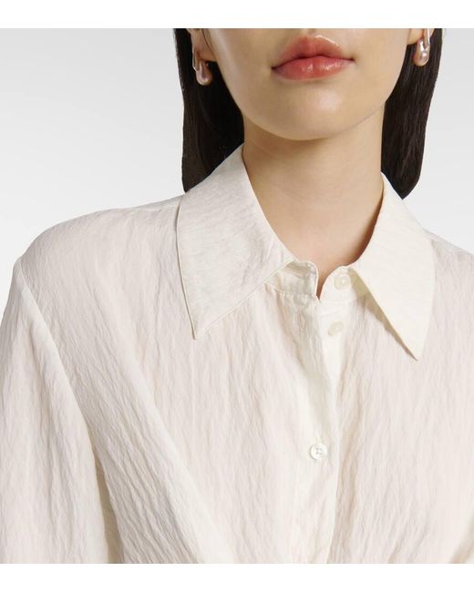 Camisa En Mezcla De Seda Rohe de color White