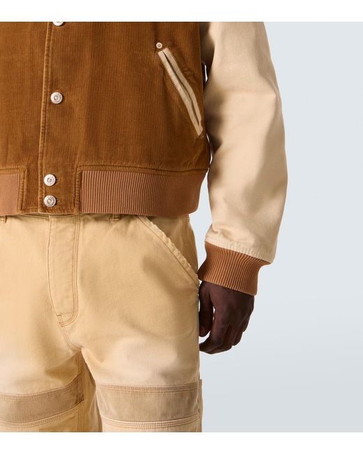 Veste Teddy Homecoming En Velours Cotele De Coton Wales Bonner pour homme en coloris Brown