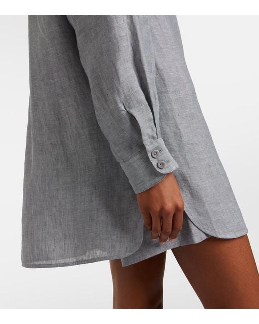 Eres Gray Exact Linen Shirt