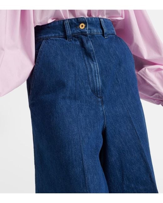 Jean Ample A Taille Haute Patou en coloris Blue