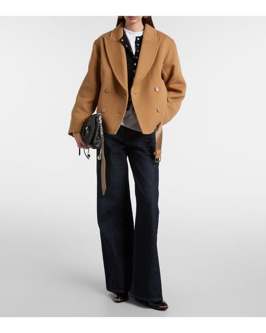 Isabel Marant Brown Jacke Winry Aus Wolle Und Kaschmir