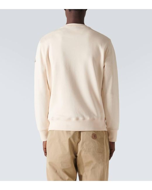 Moncler Sweatshirt aus einem Baumwollgemisch in Natural für Herren