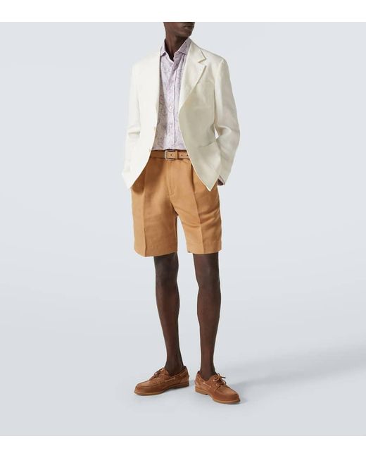 Brunello Cucinelli Natural Linen Blazer for men