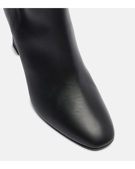 Aquazzura Black Ankle Boots Sellier 85 Aus Leder