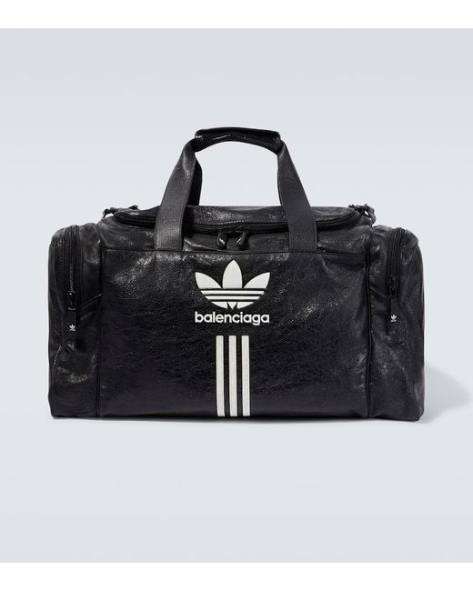 X Adidas - Borsa da viaggio in pelle di Balenciaga in Black da Uomo