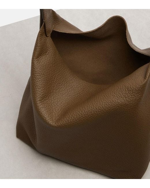 The Row Brown Schultertasche Isa Aus Leder