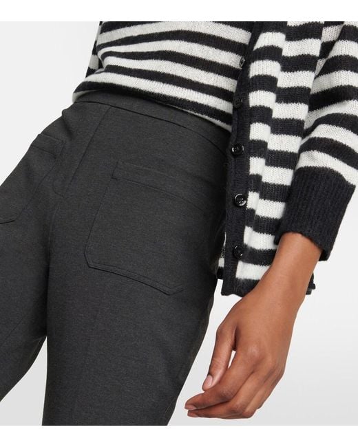 Dorothee Schumacher Black Emotional Essence Mid-Rise Straight-Leg Pants