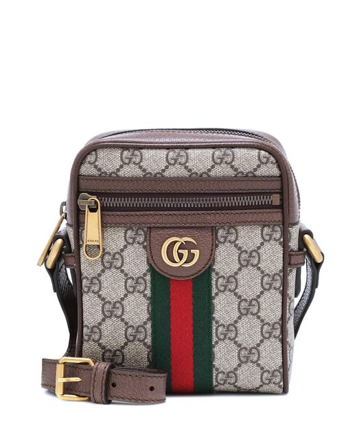 Gucci Canvas Ophidia GG Supreme Crossbody Bag in Gray | Lyst