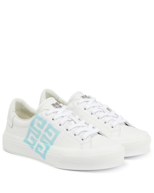 Givenchy City Sport Leather Sneakers in White | Lyst Canada
