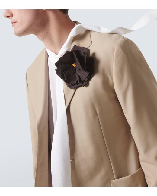 Broche a fleur Dolce & Gabbana pour homme en coloris Black