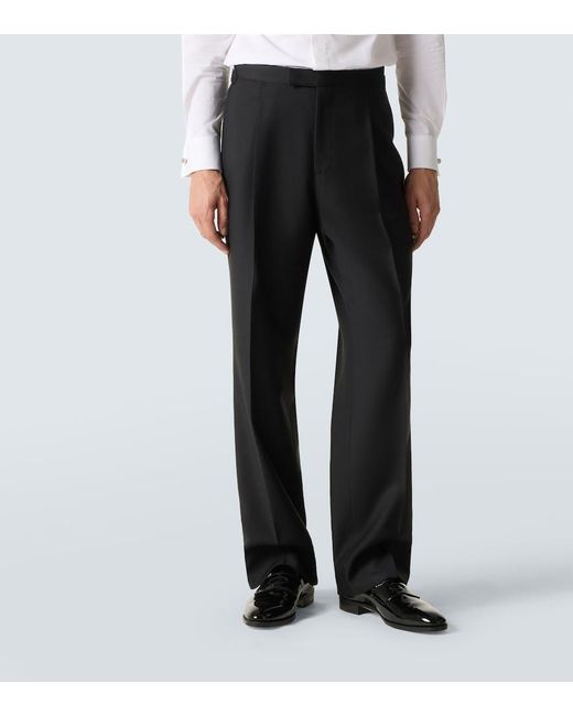 Saman Amel Black Wool Tuxedo for men