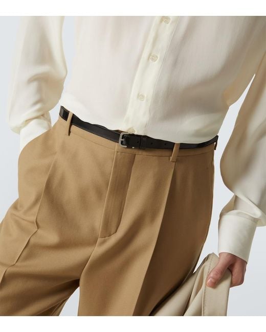 Saint Laurent Guertel Aus Leder in Black für Herren