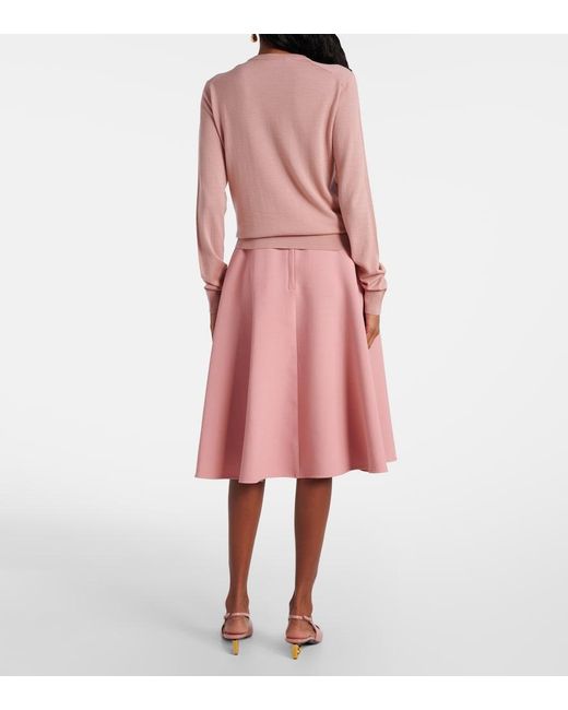 Dolce & Gabbana Pink Virgin Wool Sweater