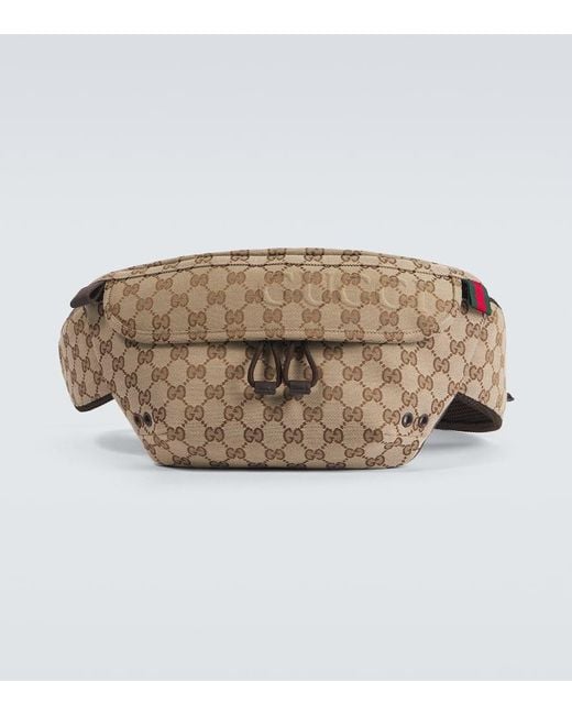 Gucci Brown Gg Large Canvas Belt Bag for men