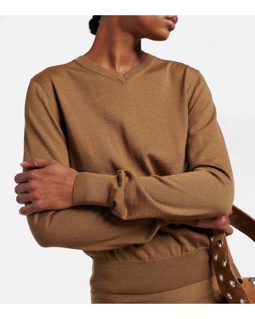 Khaite Brown Senta Wool Sweater
