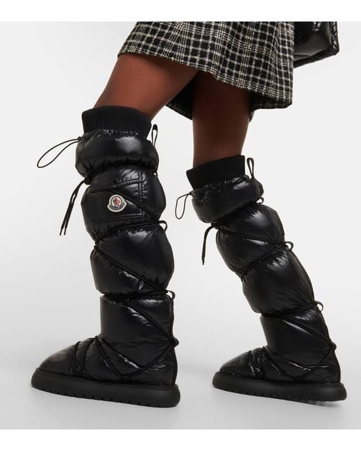 Moncler Gaia Pocket High Snow Boots in Black Lyst