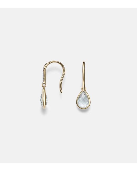 Mateo White 14Kt Earrings With Amethyst And Diamonds