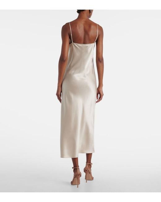 Robe En Satin De Soie Joseph en coloris Natural