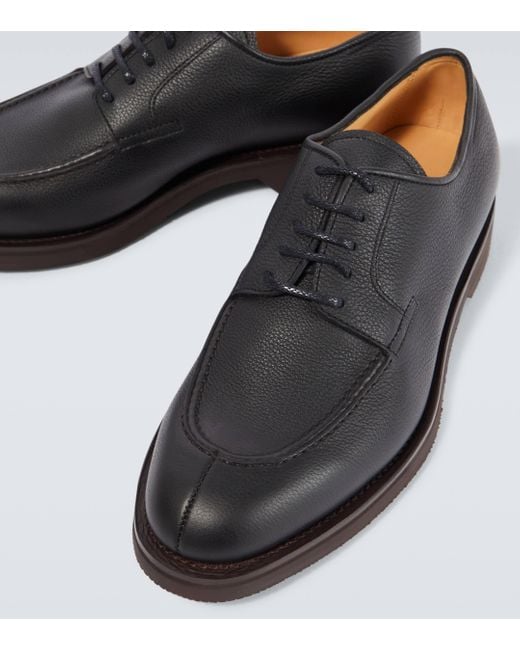 John Lobb Black Rydal Leather Oxford Shoes for men