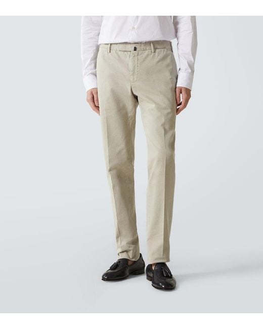 Slowear Natural Cotton Slim Pants for men