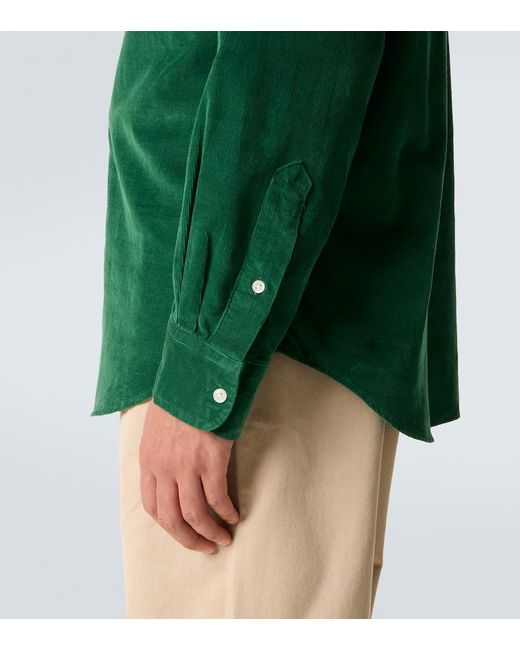 Polo Ralph Lauren Green Cotton Corduroy Shirt for men