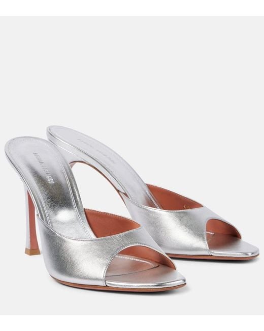 Mules Alexa 95 di AMINA MUADDI in Metallic