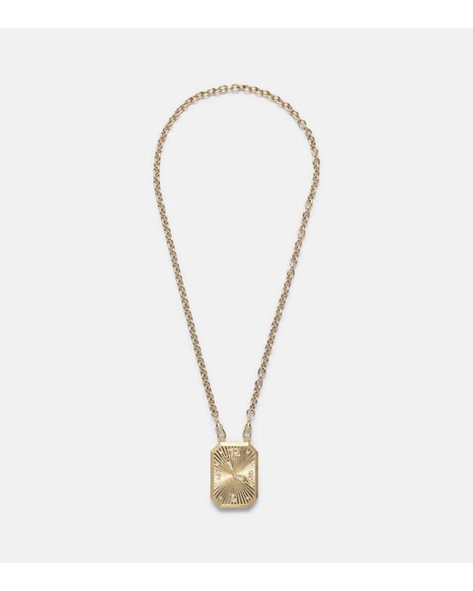 Marie Lichtenberg White Thinking Of You 18Kt Pendant Necklace With Diamonds
