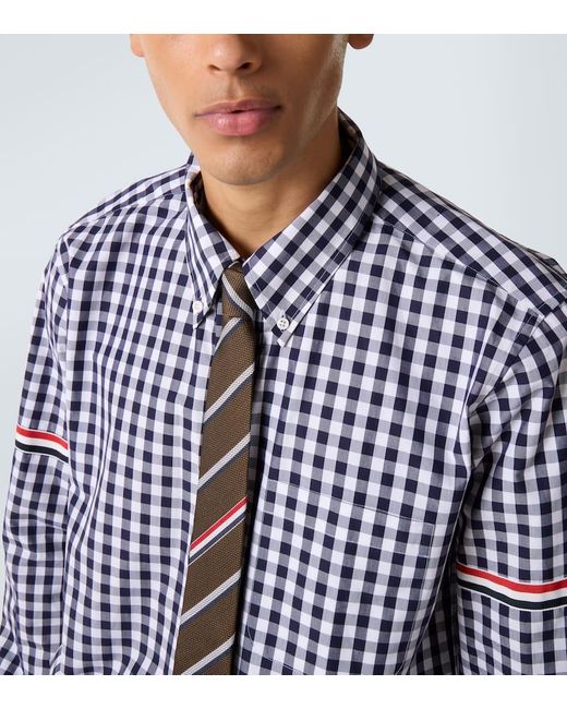 Thom Browne Hemd Stripe Oxford Armband Aus Baumwolle in Blue für Herren