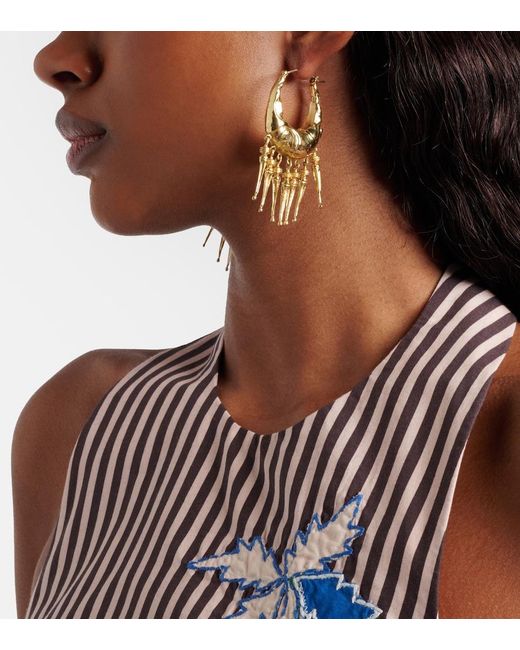 ALÉMAIS Metallic Le Jardin Spike Hood Earrings