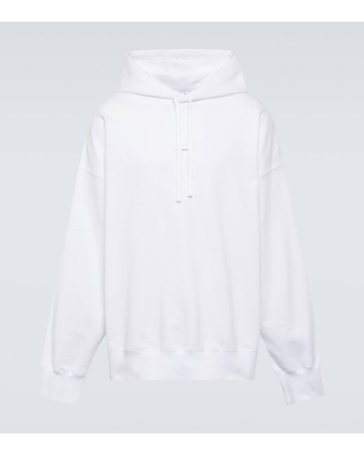 Gucci White Cotton Jersey Hoodie for men