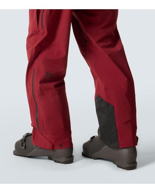 Aztech Mountain Red Hayden Ski Salopettes for men