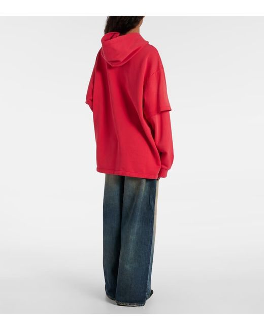Acne Red Floor Cotton Sweatshirt