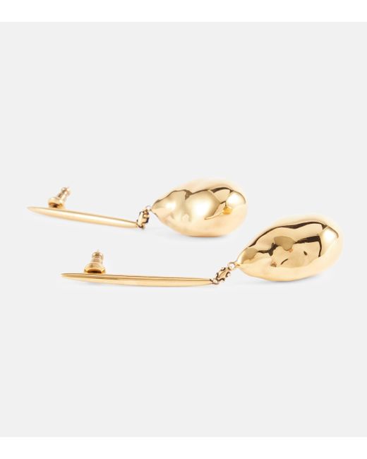Alexander McQueen Metallic Bar Drop Earrings