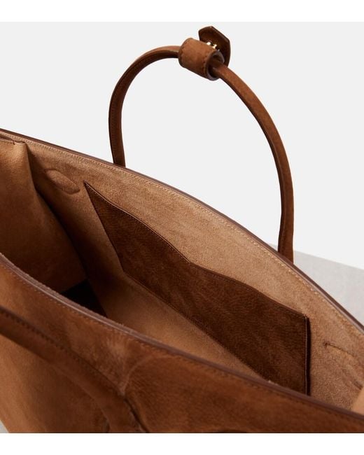 Alaïa Brown Le Teckel Suede Tote Bag