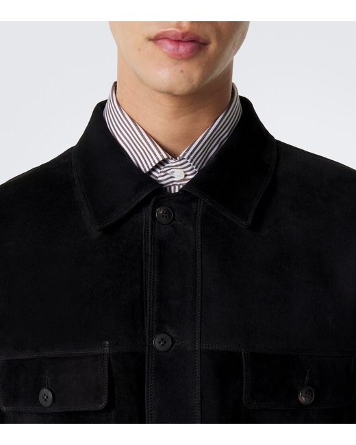 Giacca Camicia di Sunspel in Black da Uomo