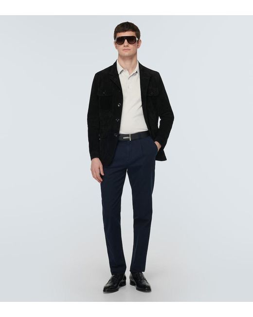 Tom Ford White Wool Polo Shirt for men