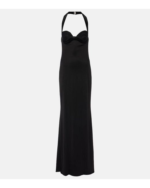 Galvan Black Shifter Corset Gown