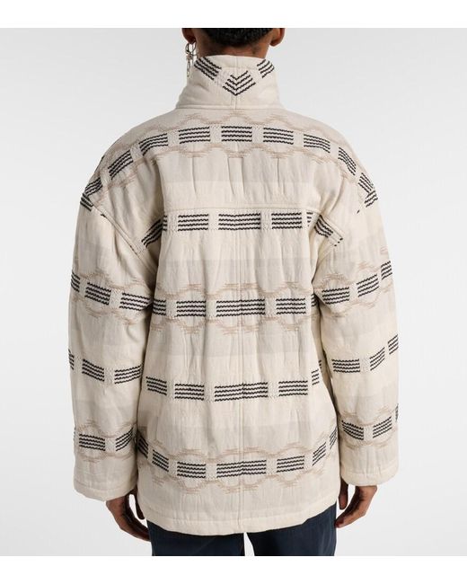 Isabel Marant Natural Qayla Cotton-Blend Jacquard Jacket