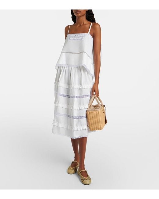 Prada Natural Crochet Mary Jane Flats