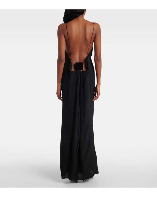 Robe Longue Inamorata Adriana Degreas en coloris Black
