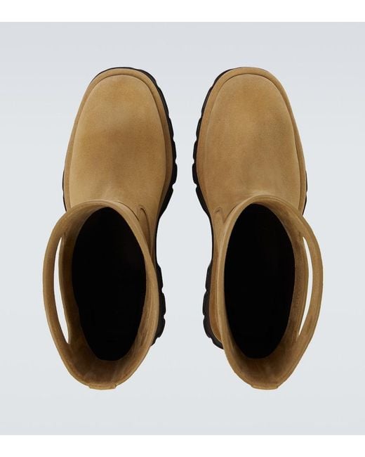 Loewe Stiefel Bobby Aus Veloursleder in Natural für Herren